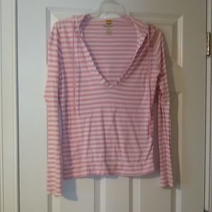 Old Navy striped pink shirt